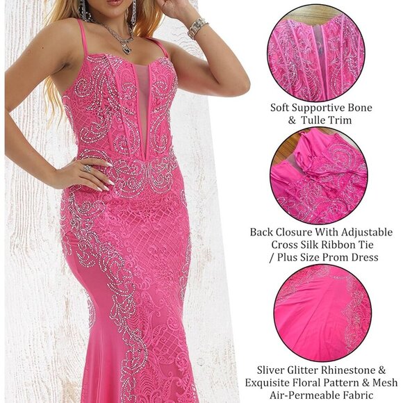 Women Plus Size Printed Dress Long Maxi Convertible Multiway Dresses - Picture 4 of 7